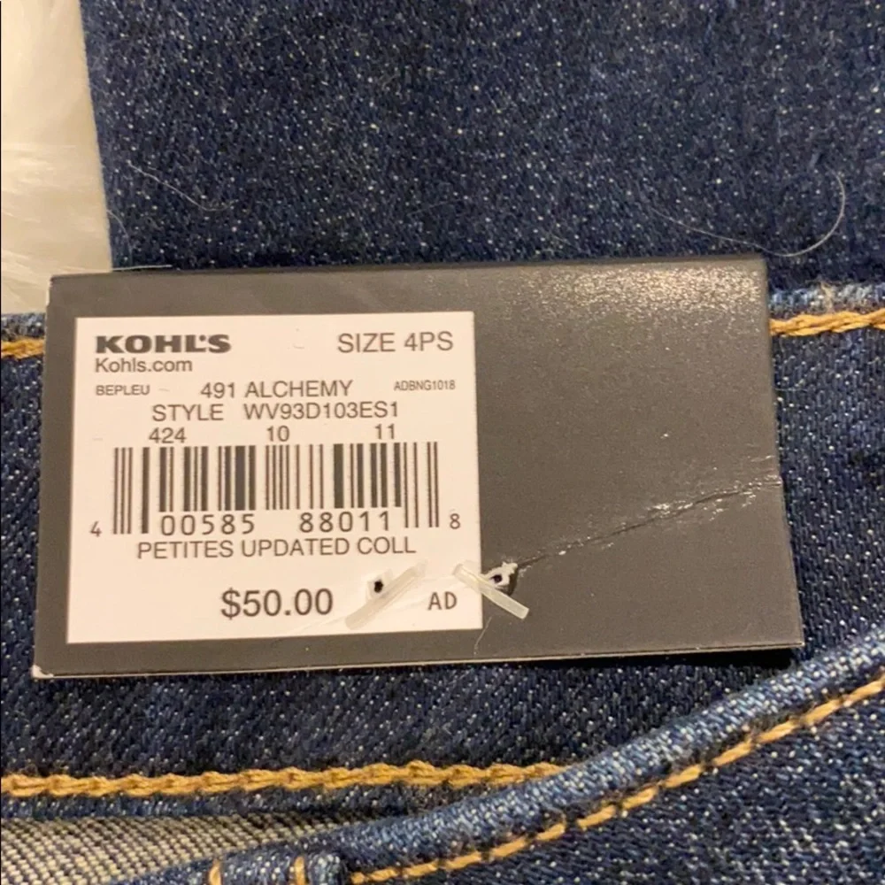 NWT SV Vera Wang Power Stretch Bootcut Jeans